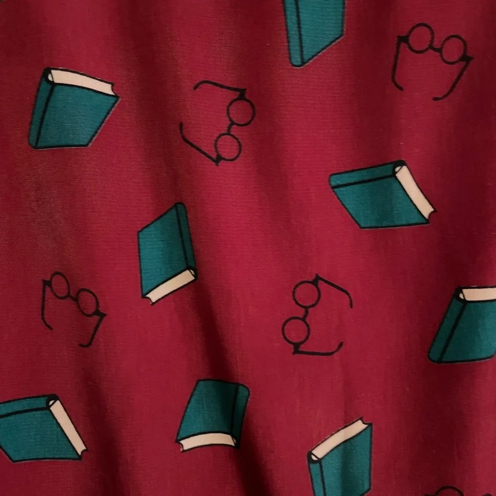 ModCloth Mini Dress with book pattern XL - Picture 3 of 10